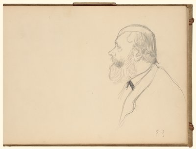 Mand i profil af Edgar Degas