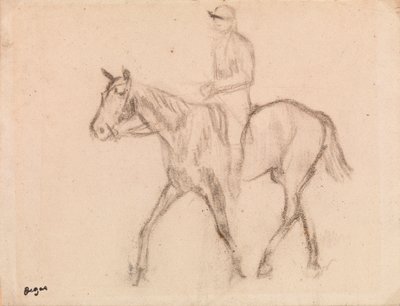 Mand til hest af Edgar Degas
