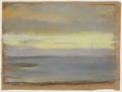 Hav, solnedgang af Edgar Degas