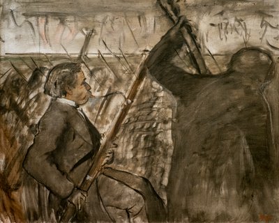 Musikere i orkestret. Omkring 1870. Olie på lærred. af Edgar Degas