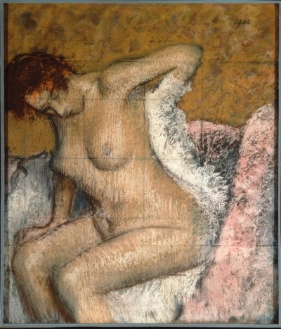Efter badet af Edgar Degas