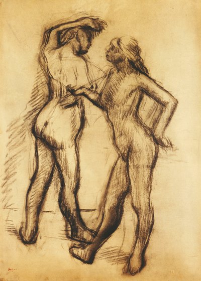 Nøgenstudie af Edgar Degas