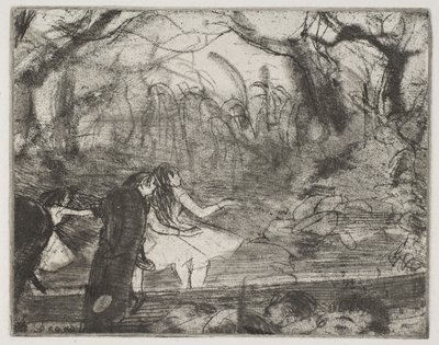På scenen III af Edgar Degas