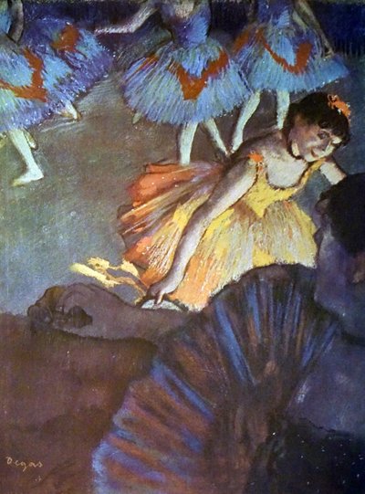 Maleri med titlen A Ballet Seen from an Opera Box af Edgar Degas af Edgar Degas