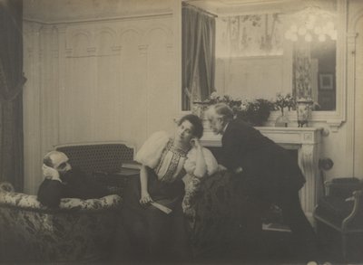 Paul Poujaud, Mme. Arthur Fontaine og Degas, 1895. af Edgar Degas