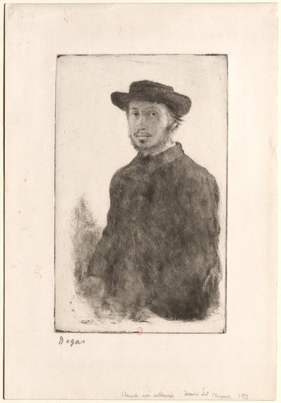 [Portræt af Degas] af Edgar Degas