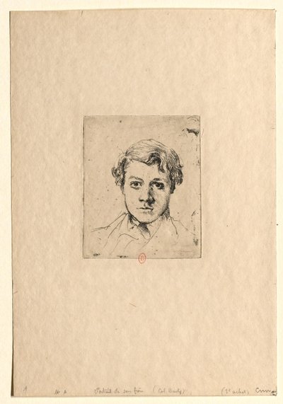 Portræt af kunstnerens bror (René Degas) af Edgar Degas