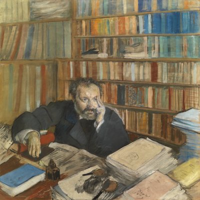 Portræt af Edmond Duranty af Edgar Degas