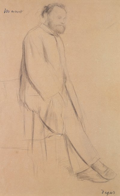 Portræt af Edouard Manet (1832-83) af Edgar Degas