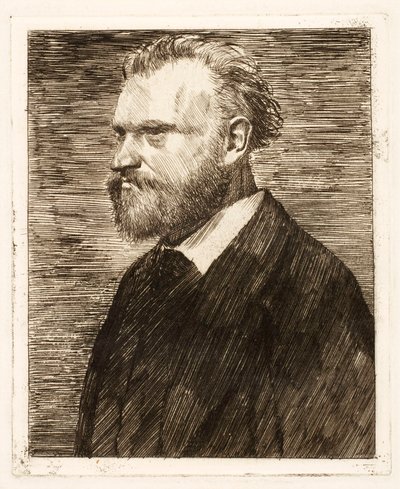 Portræt af Edouard Manet, pub. 1864. af Edgar Degas
