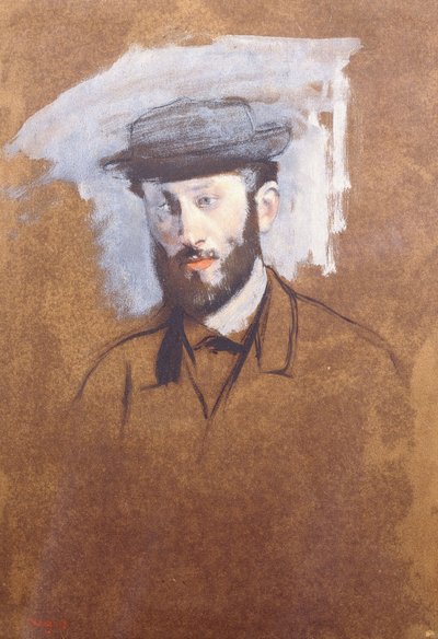 Portræt af Eugene Manet, ca. 1875 af Edgar Degas
