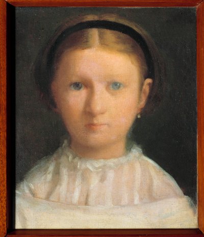 Portræt af Giovanna Bellelli (født i 1848) ved navn Nini, kusine til den senere kunstner Marquise Ferdinando Lignola Maleri af Edgar Degas (1834-1917) af Edgar Degas
