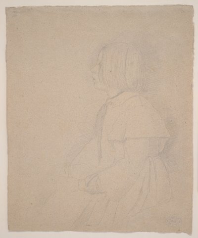 Portræt af Giulia Bellelli, 1858-9 (grafit) af Edgar Degas