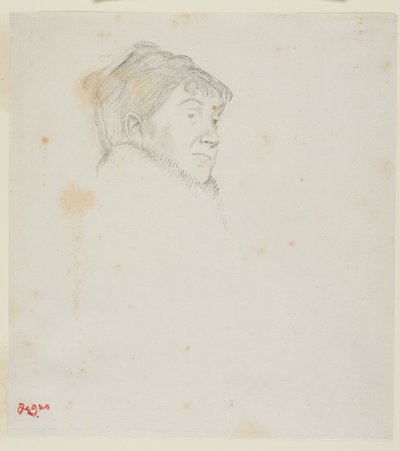 Portræt af Madame Dietz-Monnin (tidligere Kvindehoved) af Edgar Degas