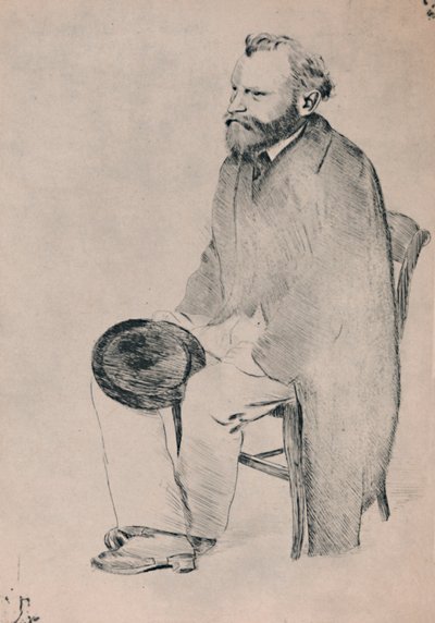 Portræt af Manet siddende, ca. 1865, 1946. af Edgar Degas