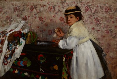 Portræt af frøken Hortense Valpinçon af Edgar Degas