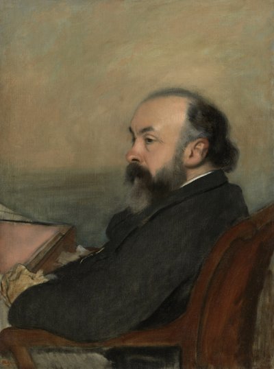 Portræt af en mand, ca. 1877 af Edgar Degas