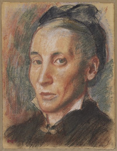 Portræt af en kvinde, ca. 1881 (pastel over grafit på lagt papir) af Edgar Degas