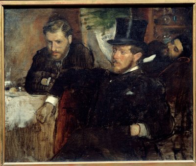 Portrætter af ingeniørerne Jeantaud (1840-1906), Livert og Laine (1841-1888), venner af kunstneren Maleri af Edgar Degas (1834-1917) 1871 Søn. 0,38x0,47 m Paris, musee d