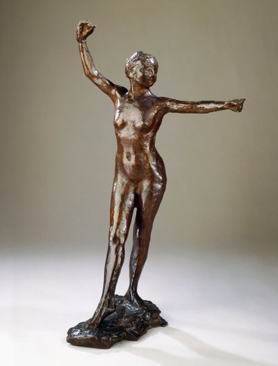 Forberedelse til dansen, højre fod frem, af Edgar Degas