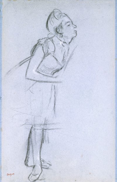 Profil af en danser, af Edgar Degas
