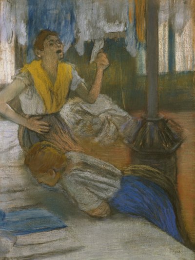 Læse et brev (pastel på papir) af Edgar Degas
