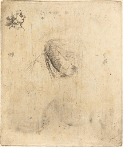 René-Hilaire de Gas, kunstnerens bedstefar, 1856. af Edgar Degas