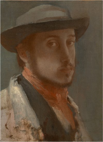 Selvportræt, ca. 1858 af Edgar Degas