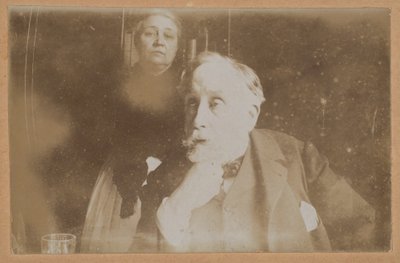 [Selvportræt med Zoé Closier] af Edgar Degas