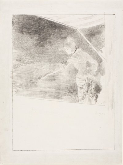Sangerinde ved en café-koncert af Edgar Degas