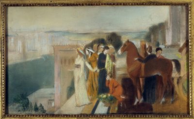 Semiramis bygger Babylon af Edgar Degas