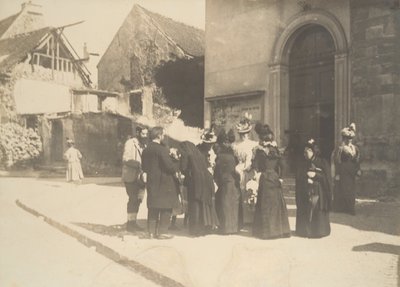 Gadescene, La-Queue-en-Brie Val-de-Marne, ca. 1896. af Edgar Degas