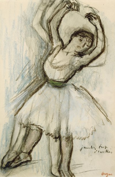 Studie af en danser af Edgar Degas