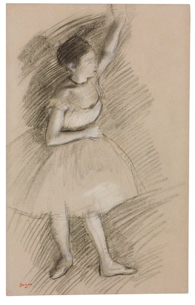 Studie af en danser af Edgar Degas