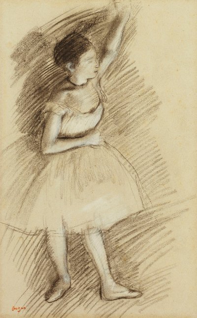 Undersøgelse af en danser; Danserstudie af Edgar Degas