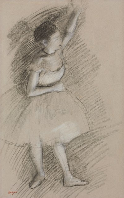 Undersøgelse af en danser; Studie af en danser, 1873-1874 af Edgar Degas