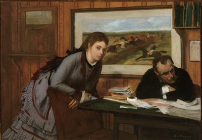 Sulking, ca. 1870. af Edgar Degas