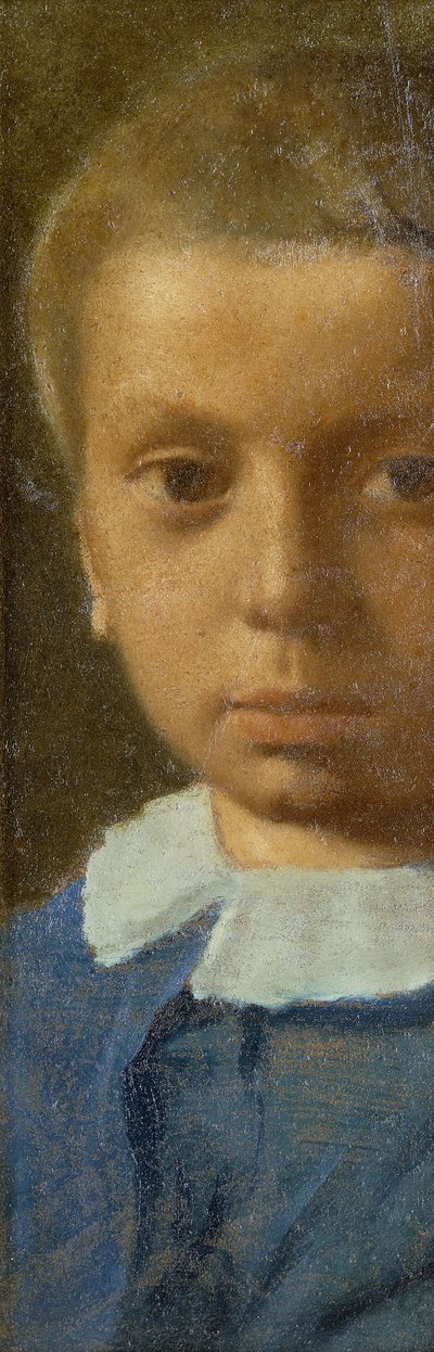 Barnet i blåt; Barnet i blåt, c.1853-54 af Edgar Degas