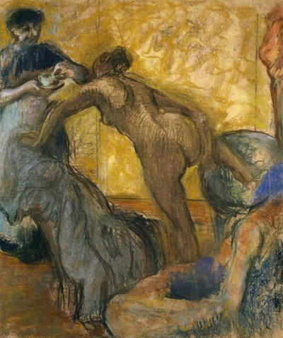 Koppen med varm chokolade, 1900-5 af Edgar Degas
