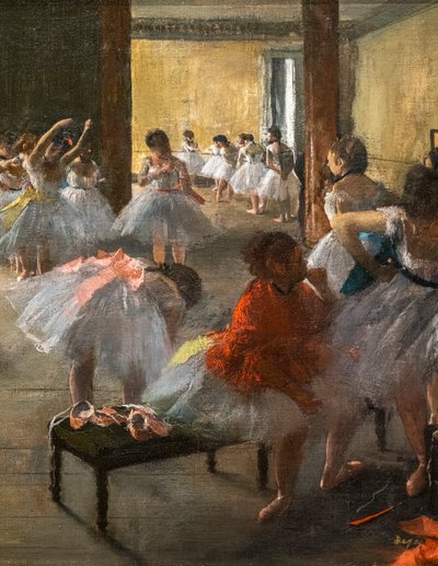 Danseklassen (detaljer). 1873. Olie på lærred. af Edgar Degas