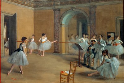 Dansefoyeren i Operaen på rue Le Peletier af Edgar Degas