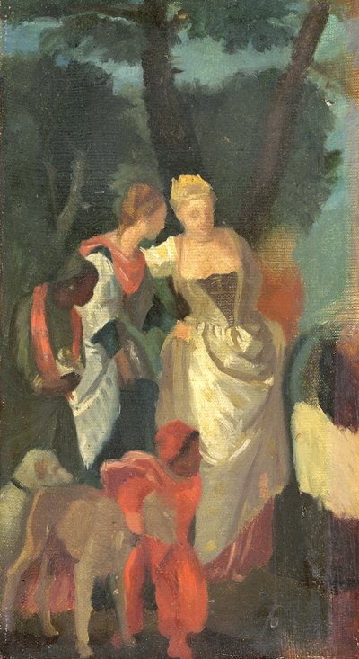 Fundet af Moses, efter et maleri af Veronese, slutningen af 1860