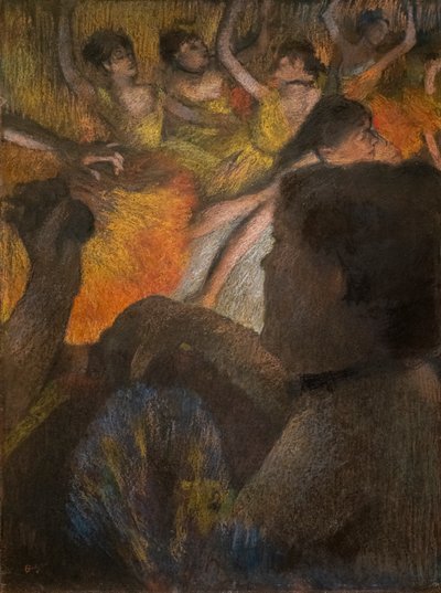 Logen. 1885. Pastel på papir. af Edgar Degas