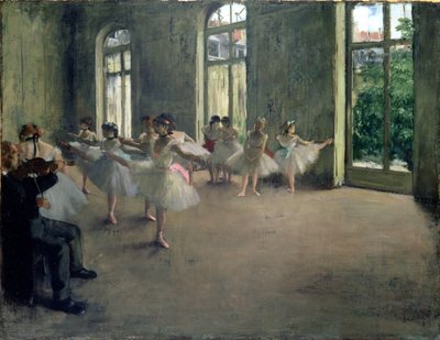 Øvelsen, c.1873-78 af Edgar Degas