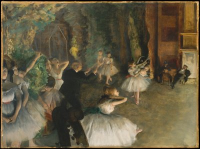 Balletprøven på scenen af Edgar Degas