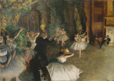 Ballettens genhør på scenen, c.1878-79 af Edgar Degas