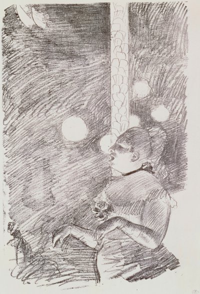 Hundens sang, 1876-77 af Edgar Degas