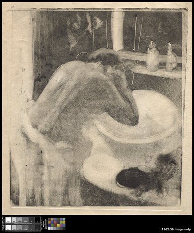 Håndvasken, c.1880-85 af Edgar Degas