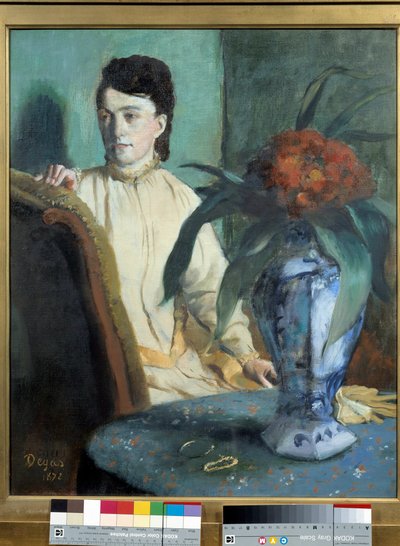 Kvinden har Potiche-maleriet af Edgar Degas (1834-1917) af Edgar Degas