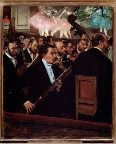 Orkestret på Operaen i Paris af Edgar Degas